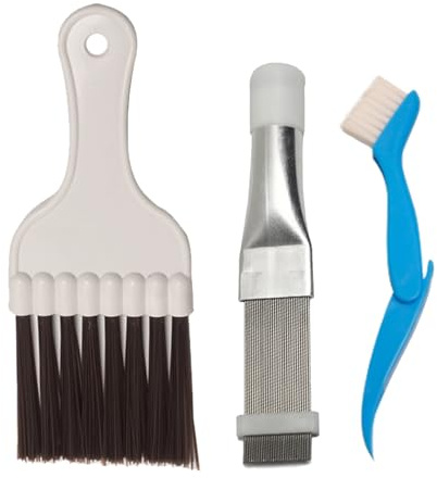 Lot de 3 peignes à ailettes pour sèche-linge, peigne à condensateur, brosse de nettoyage pour sèche-linge, accessoires de nettoyage de climatisation, brosses de nettoyage à ailettes de climatisation