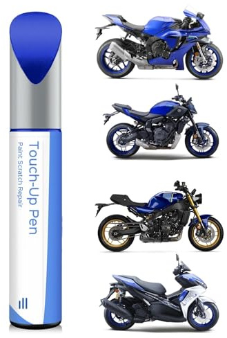 PARTS4EV 0564 Blu Viola Scuro Metallizzato C/Blu Team - Kit di riparazione vernice per moto Yamaha - Colore esatto della vernice