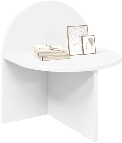 vidaXL Nachttisch 2 pcs Weiß 40 x 35,5 x 45,5 cm Holzwerkstoff, Bettzimmer Must-Haves, moderner Nachttisch, praktischer Beistelltisch, schickes Mobiliar für stilvolle Deko
