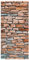 Bilderwelten Raumteiler Steinoptik rot türkis 250x120cm inkl. transparenter Halterung