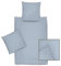 Wülfing Dormisette Mako Satin Bettwäsche 2 teilig Bettbezug 135 x 200 cm Kopfkissenbezug 80 x 80 cm 6402 Vintage blau