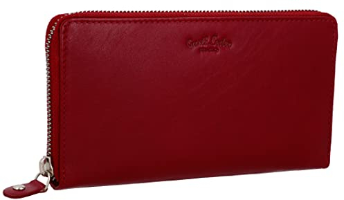 Gusti Geldbörse Leder - Iris Portemonnaie Brieftasche Geldbeutel Vintage Damen Rot Leder