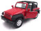 H-Customs Jeep Wrangler Rubicon Modellauto Auto Lizenzprodukt 1:34-1:39 rot offen