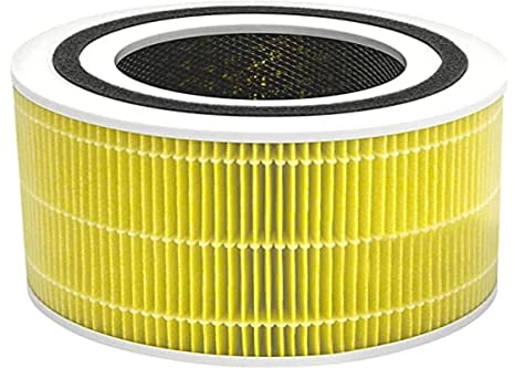 LEVOIT Filtro de repuesto de purificador de aire para alergias de mascotas, HEPA H13 3 en 1, carbón activado de alta eficiencia, Core 300-RF-PA, color amarillo