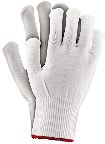 Reis Rpoly8 Schutzhandschuhe, Weiß, 8 Größe, 12 Stück