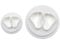 TOSSPER 2pcs Baby-fuß-Form Ausstechformen, Für Sugar Biskuit-gebäck-backen-Fondant-scherblock-Kuchen