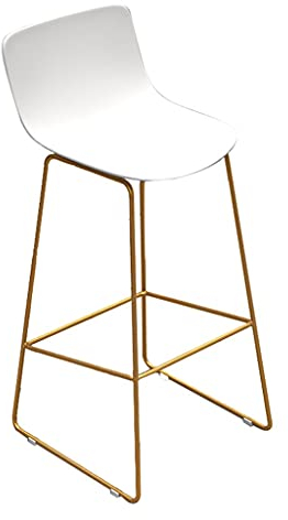 Barhocker Barhocker mit Rückenlehne und PP-Kissen, Goldener Metallrahmen für Frühstücksbar/Theke/Küchenmöbel, Sitzhöhe 65cm / 70cm /75cm