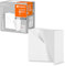 LEDVANCE ORBIS SWAN SMART+ Wi-Fi Leuchte, dimmbare LED Wandleuchte für den Innenbereich, 23W, Farbtemperatur von 3000-6500K, 600 Lumen, bemalbarer Oberfläche, quadratische Form 20x20cm
