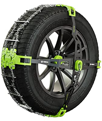 Veriga T-S70 TRACTIVA SPORT Laufflächen Schneeketten Satz (1 Paar= 2 Stück) automatische Spannung & komfortable Montage für PKW & Elektrofahrzeuge