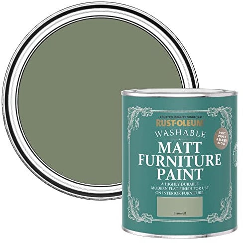 Rust-Oleum Green Furniture Paint in Matt Finish - Bramwell 750ml
