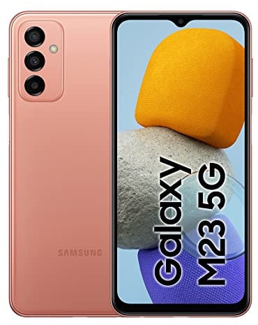 Samsung Galaxy M23 5G (128 GB) Rosa – Teléfono Móvil Android, Sin Tarjeta SIM, Smartphone con 4 GB de RAM (Versión Española)