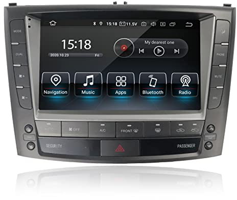 MOOKAKA Android Autoradio 2 din GPS Navigation Kopfeinheit für Lexus IS250 IS300 IS200 IS220 IS350 2005-2012 Multimedia Player Stereo Empfänger Carplay DSP AHD 10 Zoll IPS Touchscreen(4+64GB)