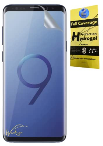 WardSan [Pack 2 Pièces Film de Protection intégrale écran Hydrogel 3D pour Samsung Galaxy S9 | Transparente Anti-choc | Compatible coques,housse, etui | Protecteur vitre | Mieux qu'un verre trempé