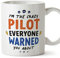 MUGFFINS Pilot Mug - in English - Everyone Warned You About - Funny Gift for Colleagues - Ceramic 11oz Mug