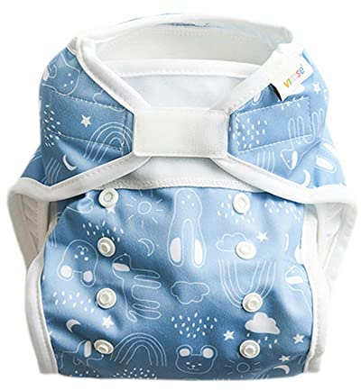 ImseVimse All-In-Two Windelüberhose+Einlagen, Blue Teddy