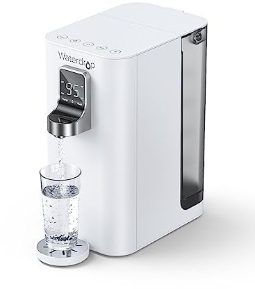 Waterdrop K19-H Purificador de Agua Ósmosis Inversa Doméstica, Agua Caliente Dispensador, Agua a Temperatura Ambiente y Agua Caliente Entre 45°C y 95°C