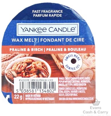 Yankee Candle Cire fondue praline et bouleau