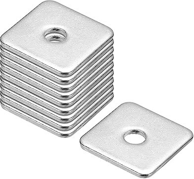 QUARKZMAN Rondella Quadrata 10pz M5x20x20x1.5mm 304 Rondelle Quadrate Acciaio Inossidabile Rondelle Piatte Distanziatore Guarnizione per Fissaggio Hardware