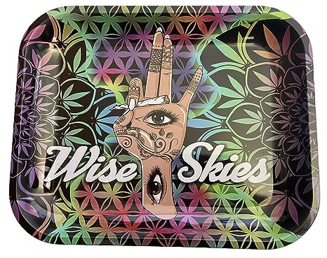 Wise Skies Mystic Hand Large Rolling Tray