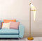 HvKvHvY Moderne Gold Papier Kran Swing Vogel Led Stehlampe Wohnzimmer 4000K Neutrales Licht Acryl Lampenschirm Metall Basis LED Stehlampe FüR Wohnzimmer Schlafzimmer BüRo Studie Lesen, 1 Kopf