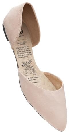 Rollasole D’Orsay Flats - Creme de la Creme - Cream - Folding Flat Shoes for Women – Stylish Foldable Slip On Ballet Flats (UK Footwear Size System, Adult, Women, Numeric Range, Medium, 5, 6)