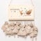 Personalisierter Adventskalender mit Name zum Selbstbefüllen, Adventskalender aus Holz, DIY Weihnachtskalender für Kinder