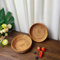 Mokylor Cesta redonda de mimbre de 7 pulgadas para frutas, cesta de pan pequeña, bandeja plana de mimbre, cuencos decorativos de mimbre, cesta de sauces, cuenco para alimentos, frutas, organización de
