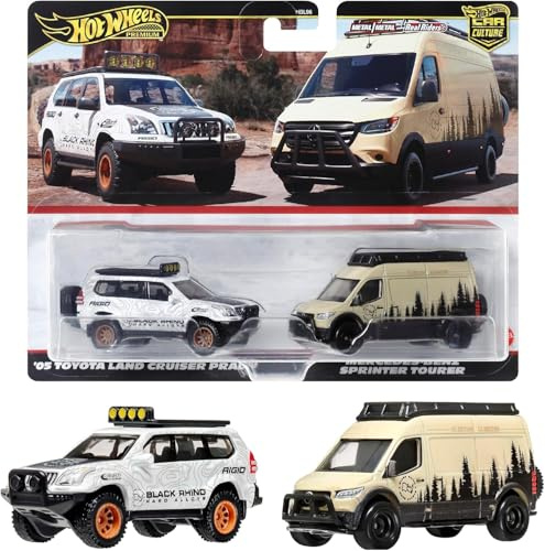 Mercedes-Benz ST + Toyota LC Prado | Hot Wheels Premium Fahrzeuge