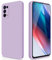 GiiYoon Coque pour Oppo Find X3 Lite/Reno 5 Case en Silicone, Etui de Protection Antichoc Etui Housse Silicone Ultra-Mince avec Couche Intérieure en Fibre et Protection pour Caméra, Violet