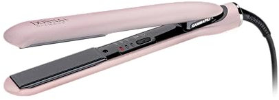 GAMMAPIU' Haarglätter für Damen, Eisen, Keramik mit Diamantpulver, langanhaltender Glatteffekt, 3 Temperaturen, schnelles Aufheizen, automatische Abschaltung, mattrosa