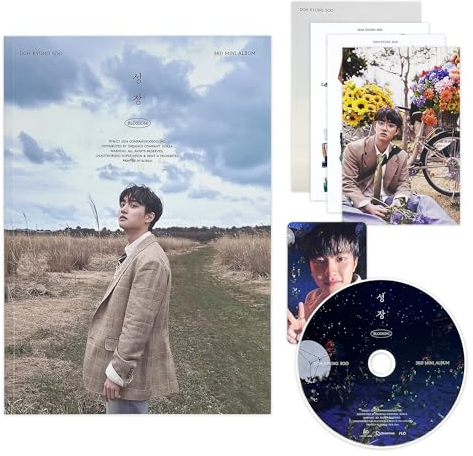 EXO D.O. - 3rd Mini album [BLOSSOM (성장)] (MARS Ver.) Photo Book + CD-R + Postcard + Folded Poster + Photo Card + Sticker + 2 Extra Photocards