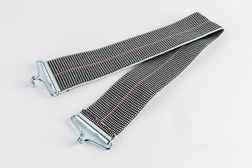 Intes SET 4 SPEZZONI CINGHIA ELASTICA PER RETI LETTO A DOGHE (LUNGHEZZA RETE 190 CM), altezza cinghia 50 mm
