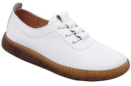 GALPADA Ausgefallene Schuhe für Damen Freizeitschuhe für Erwachsene Tragbare Sportschuhe Bequeme Lederschuhe für Damen