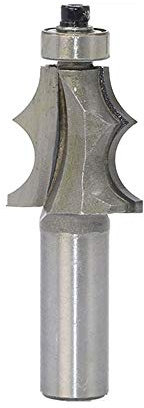 Trend Router Bits,Chamfer Edge Forming Router Bit,Milling Cutter,Corner Bead Router Bit,1/2 Inch Shank Bevel & Bead Wainscoting Milling Cutter,Carbide Tipped Top End Bearing Woodworking Tools(1/2 in)