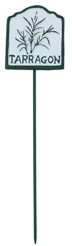 Estragon Kräuterzeichen Marker Label Gusseisen Pflanze Platte Garten Bauernhof Zuteilung