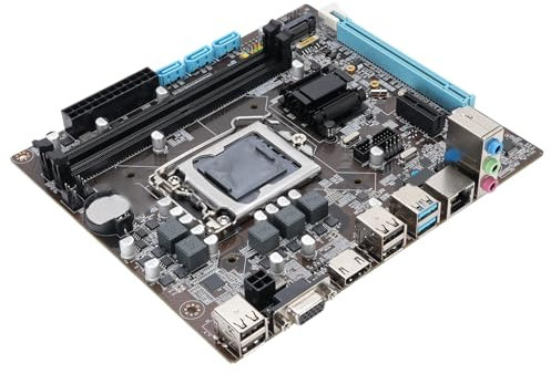 H110 Gaming Motherboard for LGA 1151 ATX 2 Channel DDR4 M.2 Nvme NGFF Serial ATA3.0 6GB PCIe Motherboard, 8 Layer PCB Construction Gaming Motherboard for 6 7 8 Gen 14nm CPU