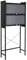 Treeisland Armario para lavadora, 70 x 25 x 167 cm, armario alto para cuarto de baño, armario independiente para baño, estante sobre lavadora, color negro