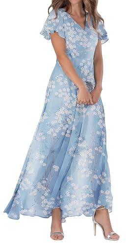 WVONIF Femme Robe Cotton en Line Col en V Ete Grande Taille Rétro MiniRobe Lâche Couleur Unie Boho Ete Mi-Longue Dress pour Fêter Robes de Vacances à la Plage Prom Dress Corset Jupe Tendance (Bleu,L)