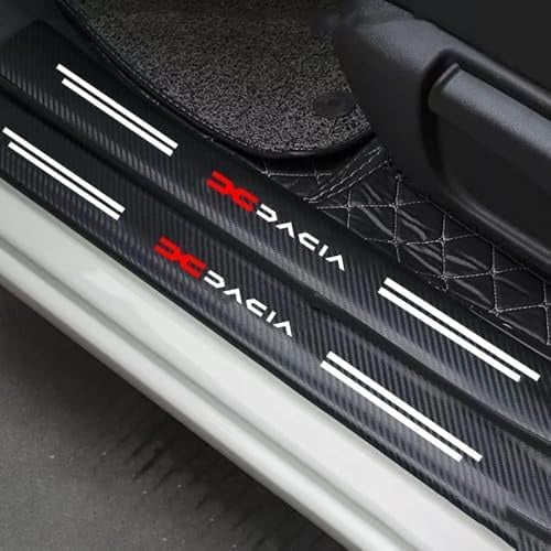4 Stück Auto Einstiegsleisten Türschweller Schutzfolie für Dacia Bigster 2025-2026, Carbon Trittschutz Aufkleber Anti KratzTrim Scuff Zubehör