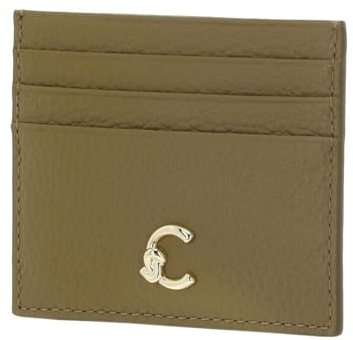 Coccinelle Leder Kartenhalter C-Me Document Holder Grained Leather Seagrass Khaki