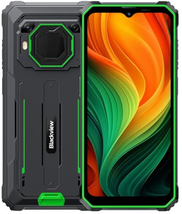 Blackview BV6200 Plus | Rugged Smartphone | 6,56 HD+ 90Hz | 32GB RAM + 128GB (erweiterbar auf 2TB) | 11000mAh Akku | 16MP + 13MP Kamera | Android 15 | IP68/IP69K | NFC | 2 Jahre Garantie | Grün
