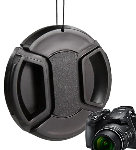 Generisch Front Objektivdeckel Abdeckung Protektive stoßfeste rutschfeste | Frontlinsen-Schutzdeckel für DSLR & spiegellose Kameras beim Reisen und Outdoor, für Bildaufnahmen, Videoaufnahmen,