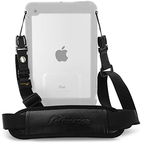 rooCASE Sicherheits-Schultergurt für LifeProof NUD/FRE iPad Hülle, Breakaway Strap kompatibel mit LifeProof Case für iPad Pro 9.7, iPad Air 2 1, iPad Mini 4, 3, 2, 1, Schwarz schwarz 1 Pack