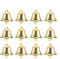 LUOEM 24pcs Golden Jingle Bells Christms Tree Ornaments Christmas Tree Hanging Decoration Pendants For Holiday Party Decor Craft Making 45mm