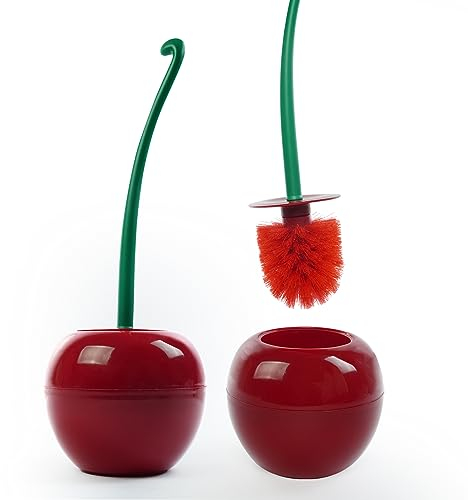 Dora Bridal Juego Combinado de Soporte para escobilla de Inodoro, 1 Paquete de Base Pesada para Cuenco Limpio, Soporte Compacto de cerdas Fuertes para Inodoro de baño (1 Cepillo, 1 Soporte)