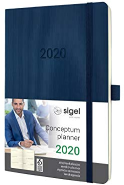 SIGEL C2032 Wochenkalender 2020, ca. A5, dunkelblau, Softcover Conceptum - weitere Modelle