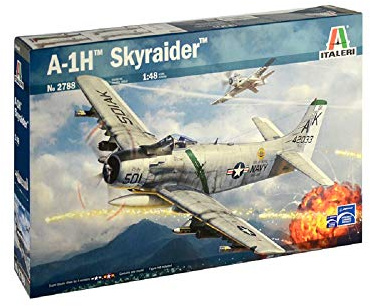 ITALERI 2788S - 1:48 A-1H Skyraider , Modellbau, Bausatz, Standmodellbau, Basteln, Hobby, Kleben, Plastikbausatz, detailgetreu