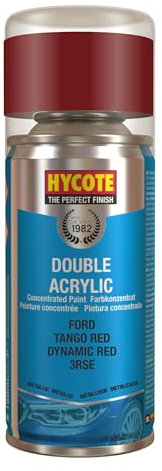 Hycote Double Acrylic Aerosol Car Spray Paint, Ford - Tango Red, 150 ml