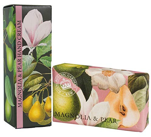 Royal Botanic Gardens KEW Handcreme & Sheabutter Seife Geschenkset - Magnolie & Birne