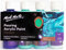 Mont Marte Pinturas Acrilicas Pouring Set Marina – 4 piezas x 120ml – Pinturas acrílicas premezcladas con Pouring Medium – Azul Ultramar, Turquesa, Azul Claro, Aguamarina Claro